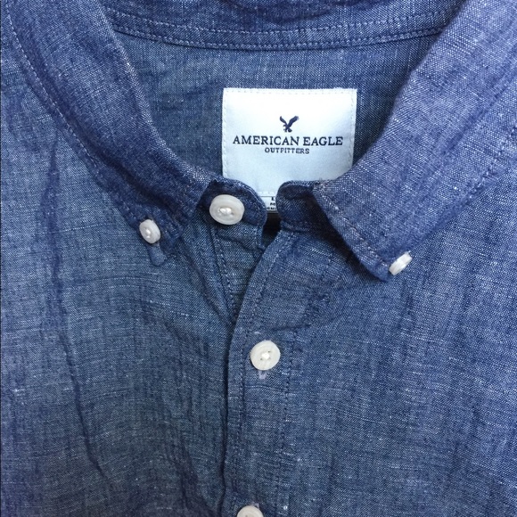 american eagle mens denim shirt